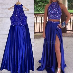 Sherri Hill Royal Blue Prom Dress